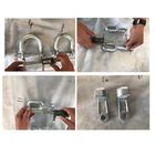 Carbon Steel Overhead Line Fittings Electric Dip Galvanized Round Pin U Shackle