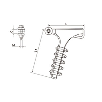 Aluminium Alloy Wire Tension Clamp NLD/NLL-1/2/3/4 Bolted Type Stain Clamp