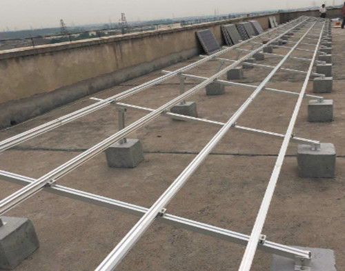 Hot Dip Galvanized Steel Solar Panel Mounting Brackets Aluminum Rail