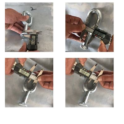 Hot Dip Galvanized Shackle Clevis Type U Anchor Shackle For Power Line Fittings/Overhead Line Bow Shackles
